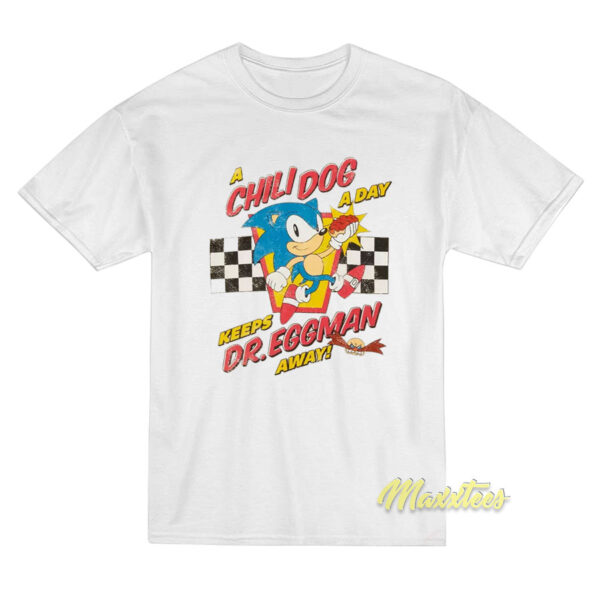 Sonic The Hedgehog Chili Dog Dr Eggman T-Shirt