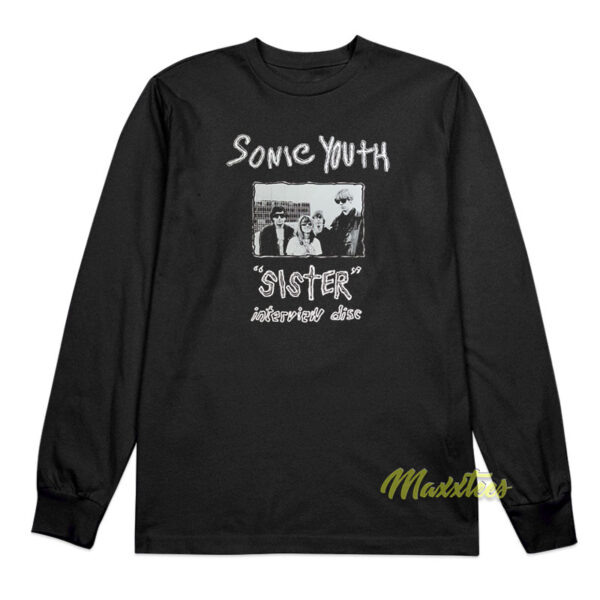 Sonic Youth Sister Interview Disc Long Sleeve Shirt