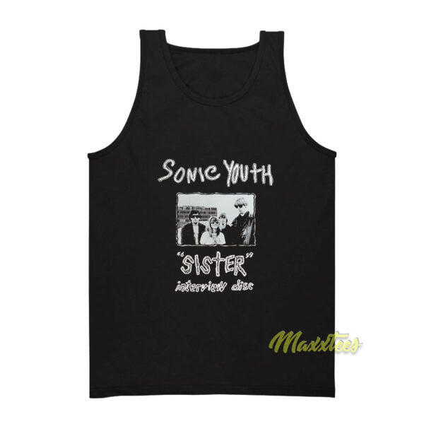 Sonic Youth Sister Interview Disc Tank Top