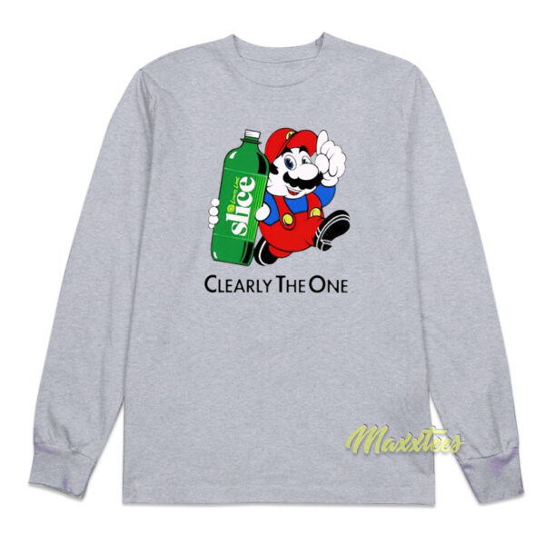 Super Mario Lemon Slice Clearly The One Long Sleeve Shirt