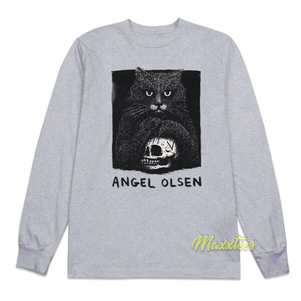Angel Olsen Cat and Skull Long Sleeve Shirt