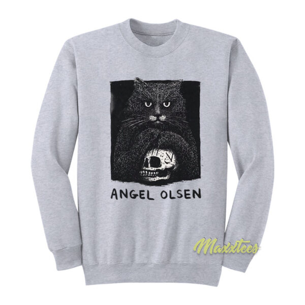 Angel Olsen Cat and Skull Sweatshirt