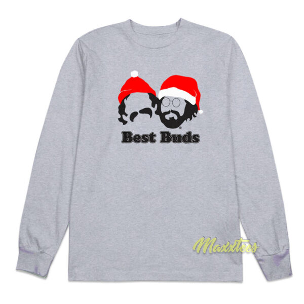 Best Buds Cheech and Chong Christmas Long Sleeve Shirt