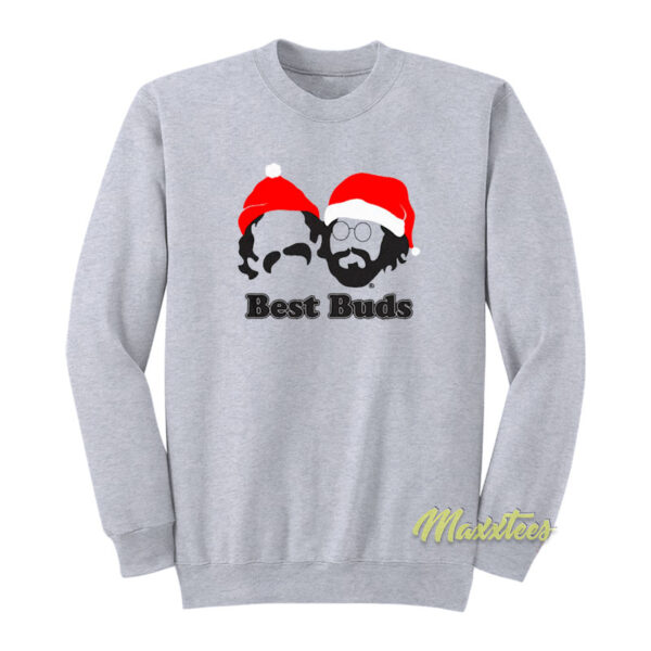 Best Buds Cheech and Chong Christmas Sweatshirt