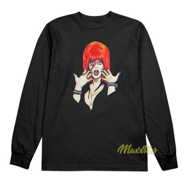 Elvira Mistress David Bowie Long Sleeve Shirt