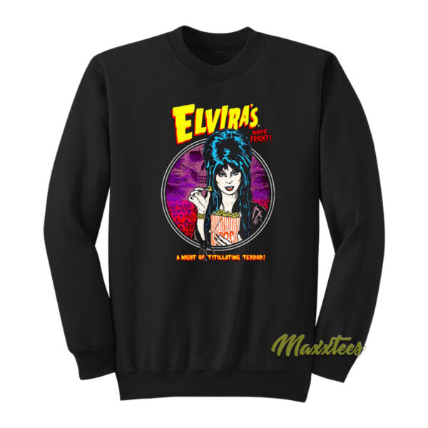Elvira Movie Fright A Night Of Titillating Terror Sweatshirt