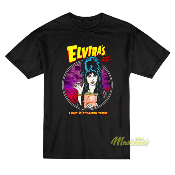 Elvira Movie Fright A Night Of Titillating Terror T-Shirt