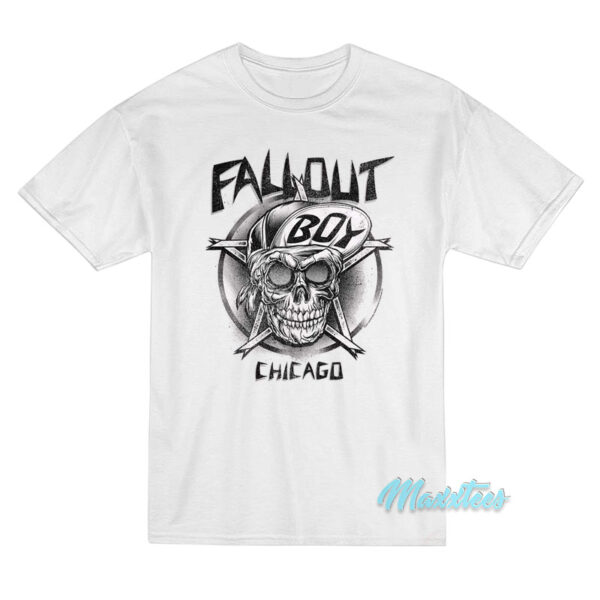 Fall Out Boy Chicago Skull T-Shirt