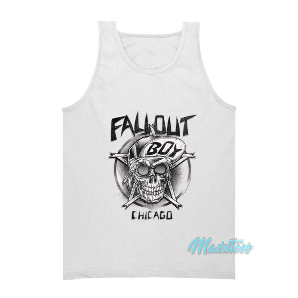 Fall Out Boy Chicago Skull Tank Top