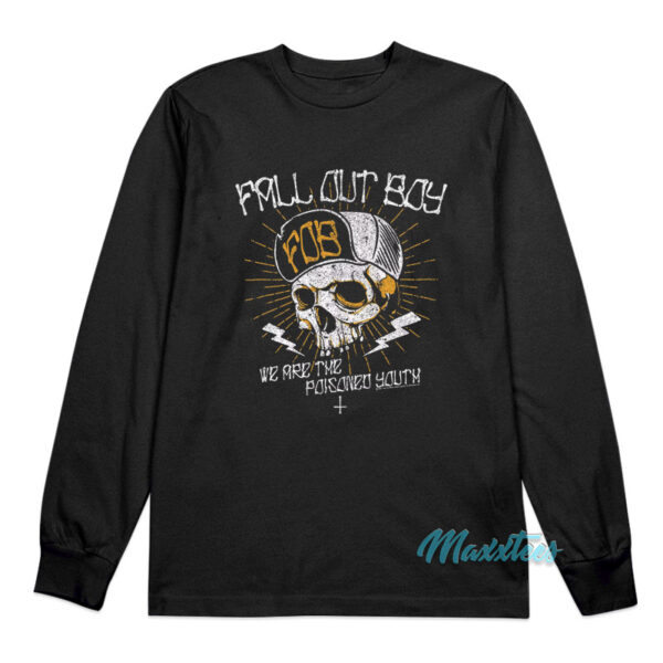 Fall Out Boy Poisoned Youth Skull Long Sleeve Shirt