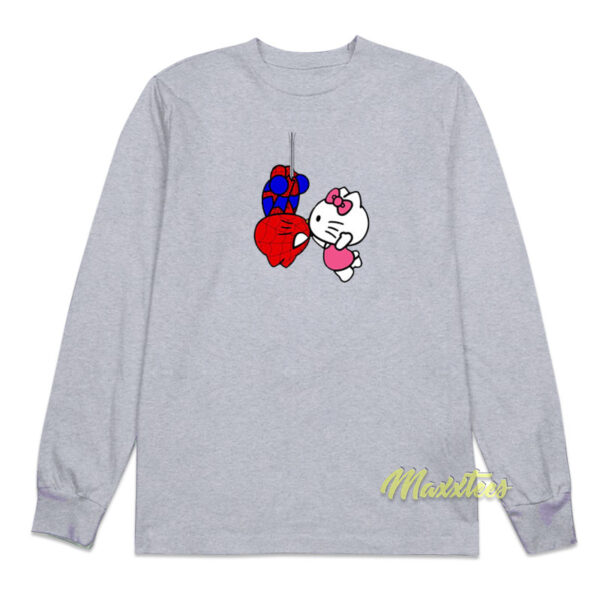 Hello Kitty Spiderman Long Sleeve Shirt