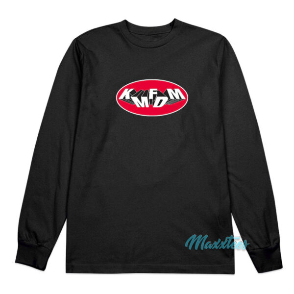 KMFDM Oval Logo Long Sleeve Shirt