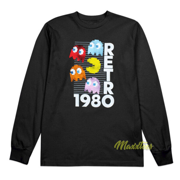 Pacman Retro 1980 Long Sleeve Shirt