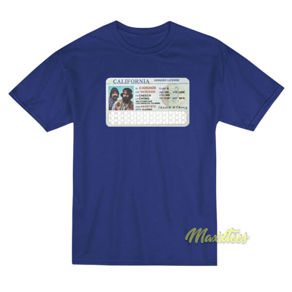Permanent License Of Travel Card Cheech and Chong T-Shirt