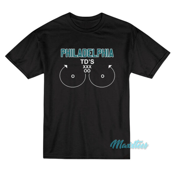 Philadelphia Eagles TD's Boob T-Shirt