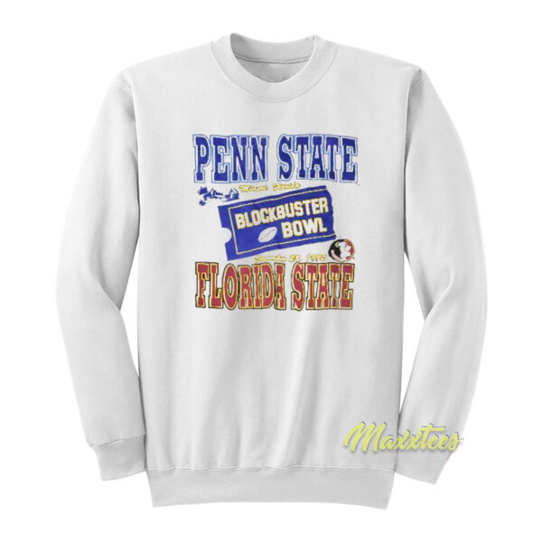 Vintage 1990s Blockbuster Bowl Penn State Sweatshirt