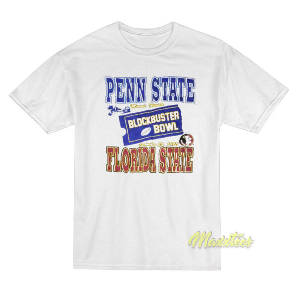 Vintage 1990s Blockbuster Bowl Penn State T-Shirt