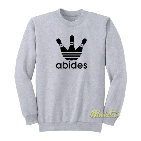 Abides Big Lebowski Adidas Parody Sweatshirt
