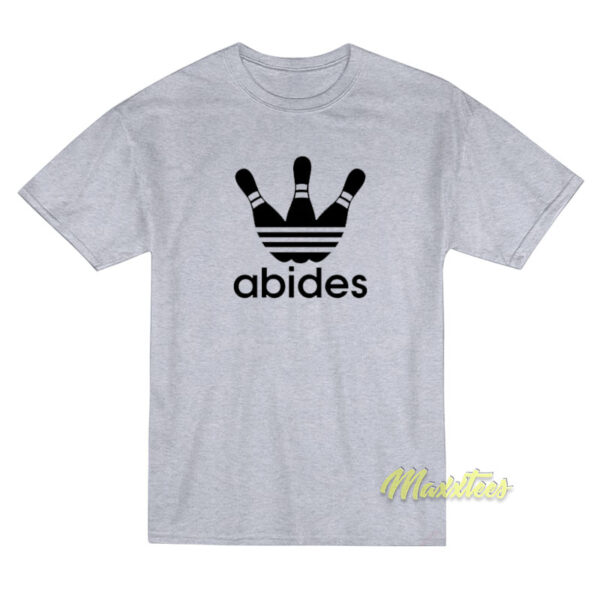 Abides Big Lebowski Adidas Parody T-Shirt