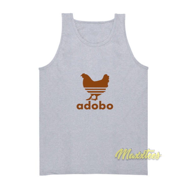 Adobo Chicken Adidas Parody Tank Top