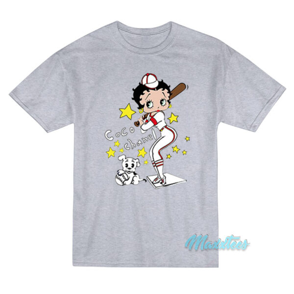 Betty Boop Baseball Mega Yacht T-Shirt