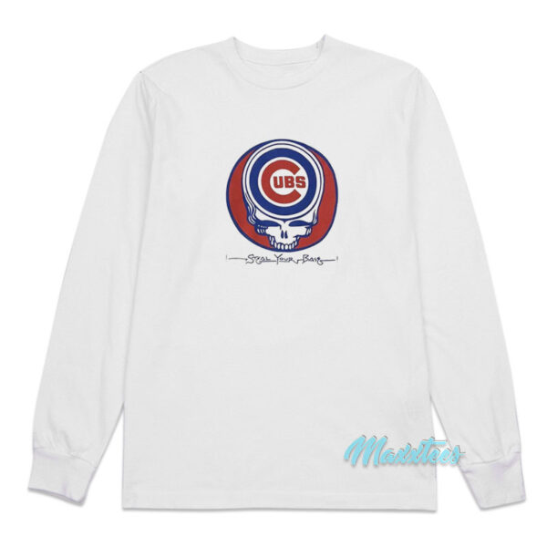 Chicago Cubs Grateful Dead Steal Your Base Long Sleeve Shirt