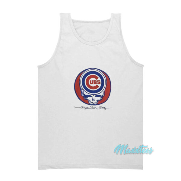Chicago Cubs Grateful Dead Steal Your Base Tank Top