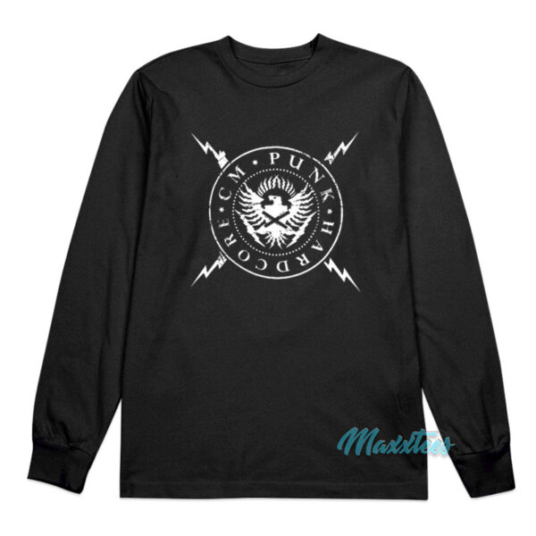 Cm Punk Seal Of Hardcore Ramones Long Sleeve Shirt
