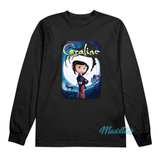 Coraline Full Moon Movie Poster Long Sleeve Shirt