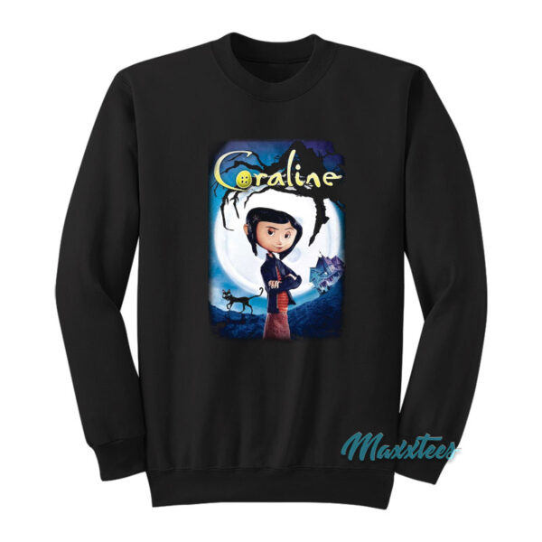 Coraline Full Moon Movie Poster Sweatshirt