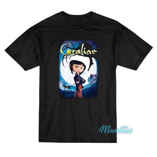 Coraline Full Moon Movie Poster T-Shirt