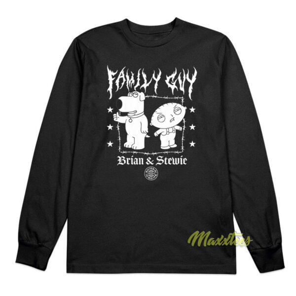 Family Guy Brian and Stewie Metal Long Sleeve Shirt