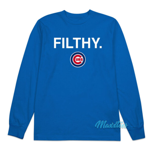 Filthy Chicago Cubs Long Sleeve Shirt