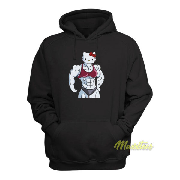 Muscular Kitty Hello Kitty Muscle Gym Hoodie