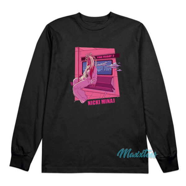 Nicki Minaj Pink Friday 2 LO-FI Long Sleeve Shirt