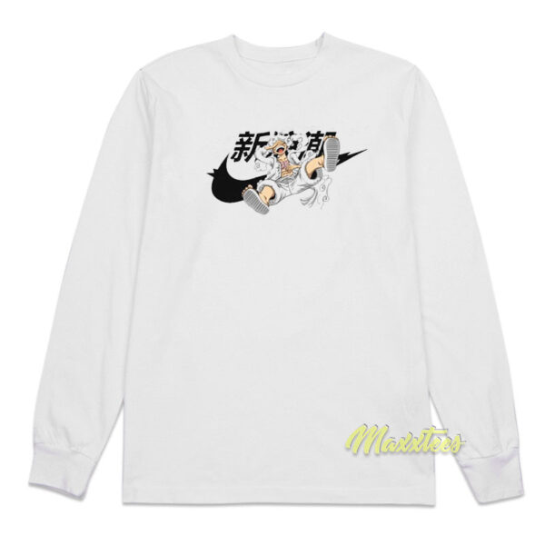 Nike Logo Luffy Gear 5 Long Sleeve Shirt