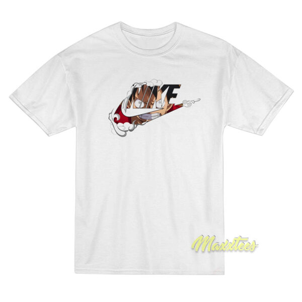 Nike Logo Luffy One Piece T-Shirt