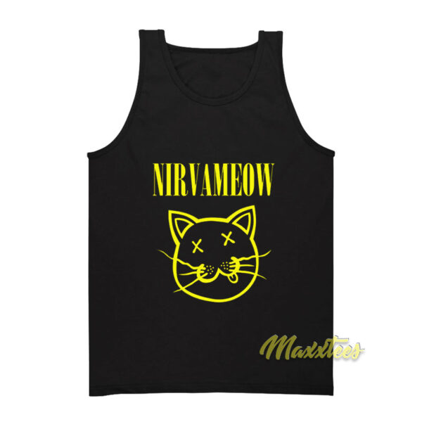 Nirvana Cat Nirva Meow Tank Top