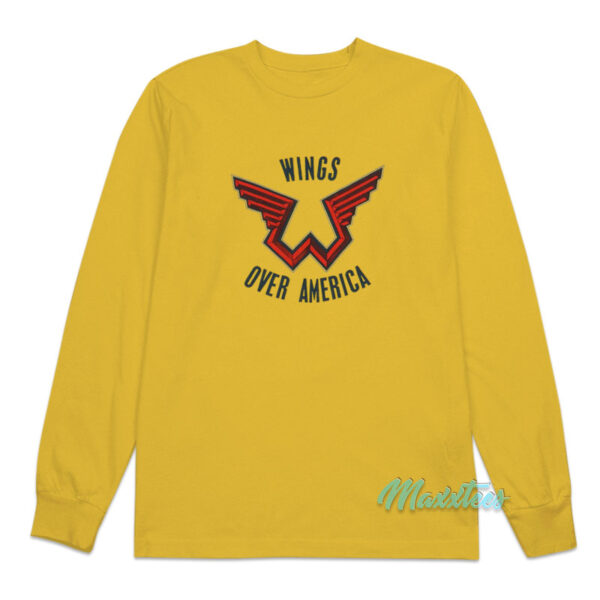 Paul McCartney And Wings Over America Logo Long Sleeve Shirt