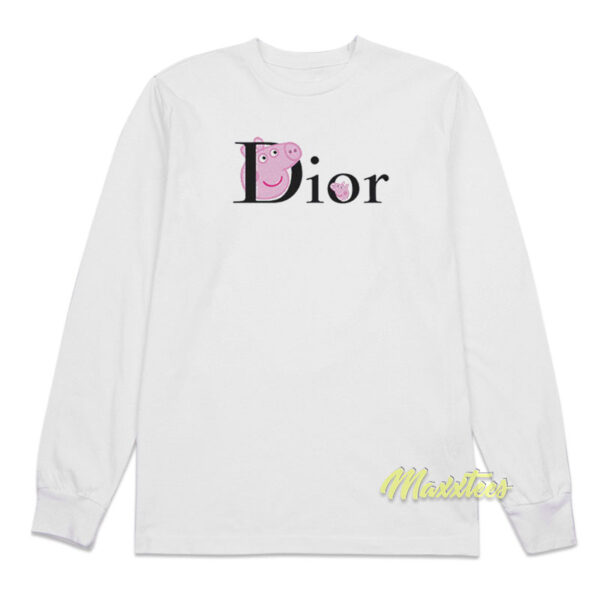 Peppa Pig Parody Dior Long Sleeve Shirt