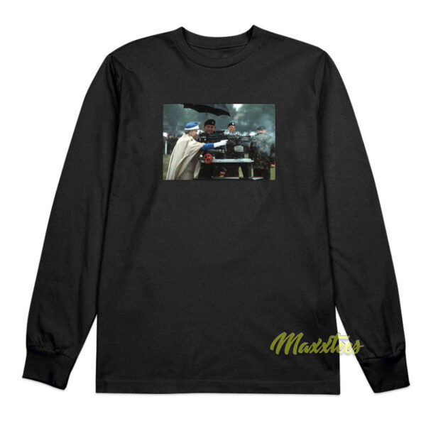 Queen Elizabeth Machine Gun Long Sleeve Shirt