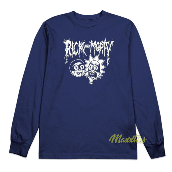 Rick and Morty Metal Long Sleeve Shirt