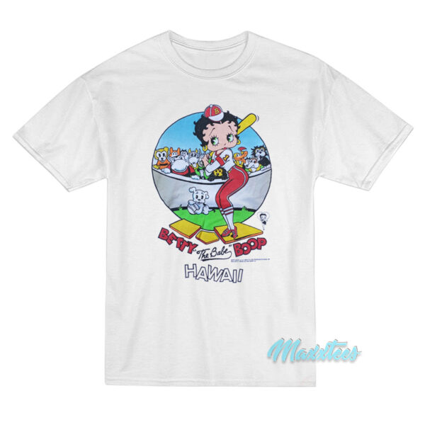 Betty Boop Baseball The Babe Hawaii T-Shirt