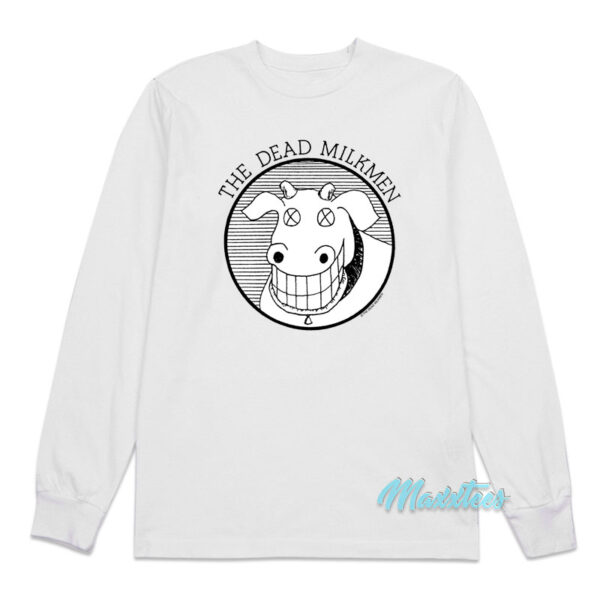 Dead Milkmen Cow Logo Long Sleeve Shirt