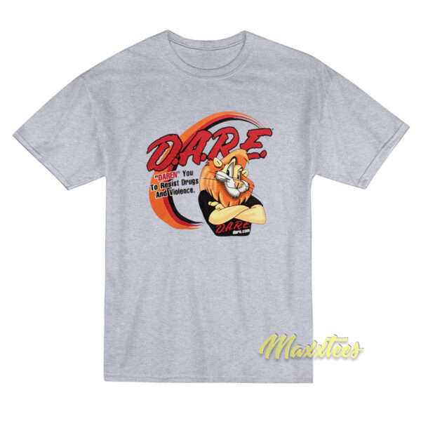 Vintage DARE Graduate Daren The Lion 1998 T-Shirt
