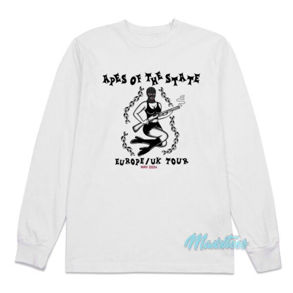 Apes Of The State Europe UK Tour Long Sleeve Shirt