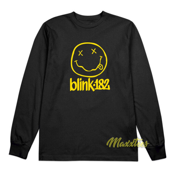 Blink 182 Nirvana Logo Long Sleeve Shirt