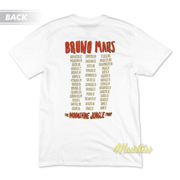Bruno Mars The Moonshine Jungle Tour T-Shirt
