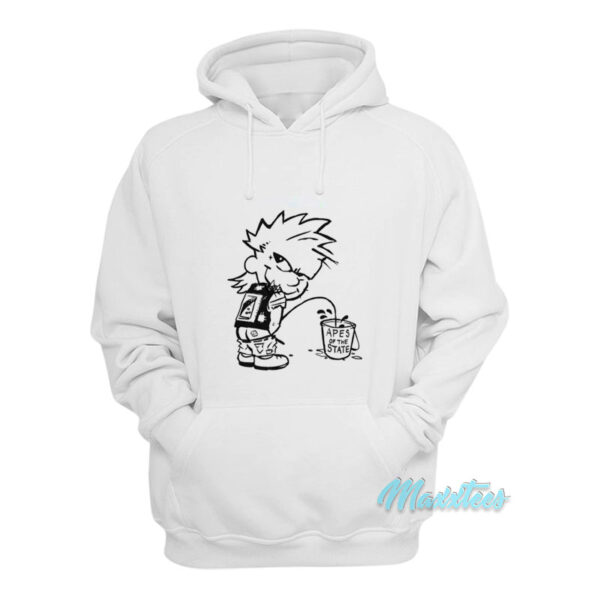 Calvin Punk Peeing Apes Of The State Hoodie