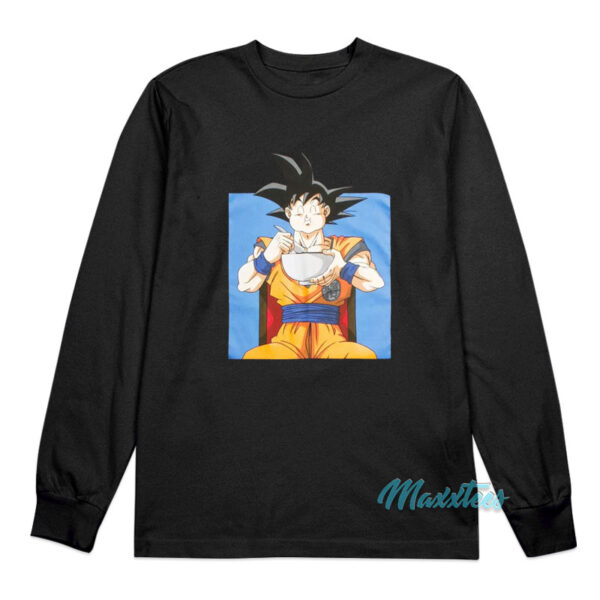 Dragon Ball Super Goku Eating Ramen Long Sleeve Shirt